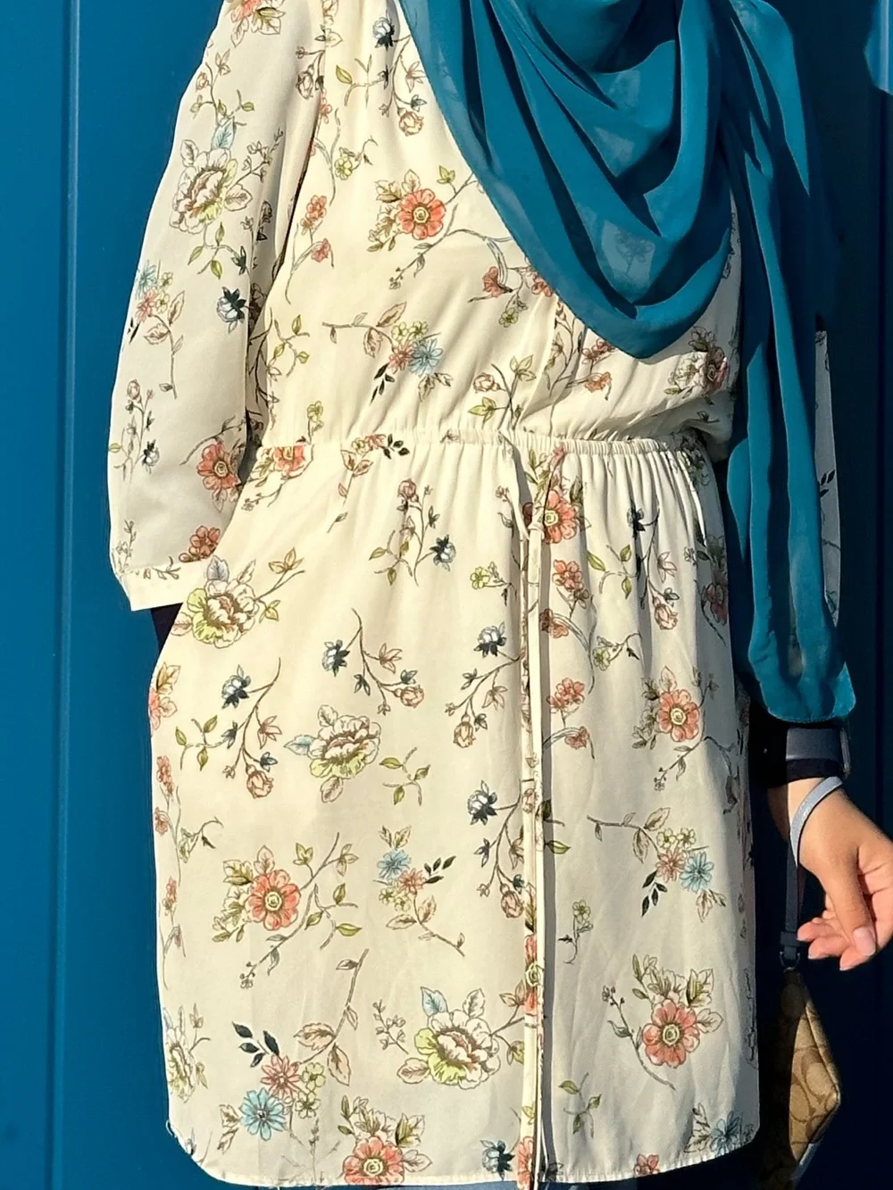 Floral Drawstring Tunic - Picture 2 of 3